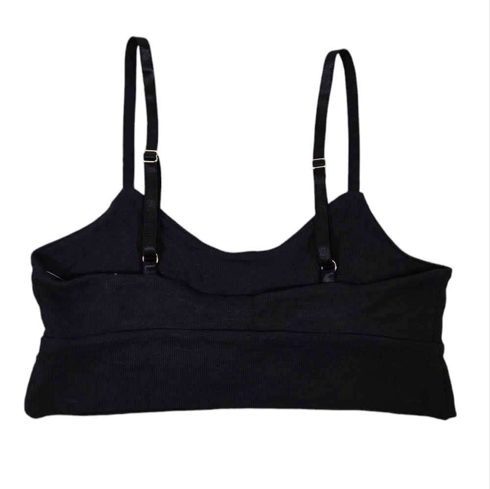 Athleta Well Rested Rib Sleep Black Bra - Picture 8 of 15
